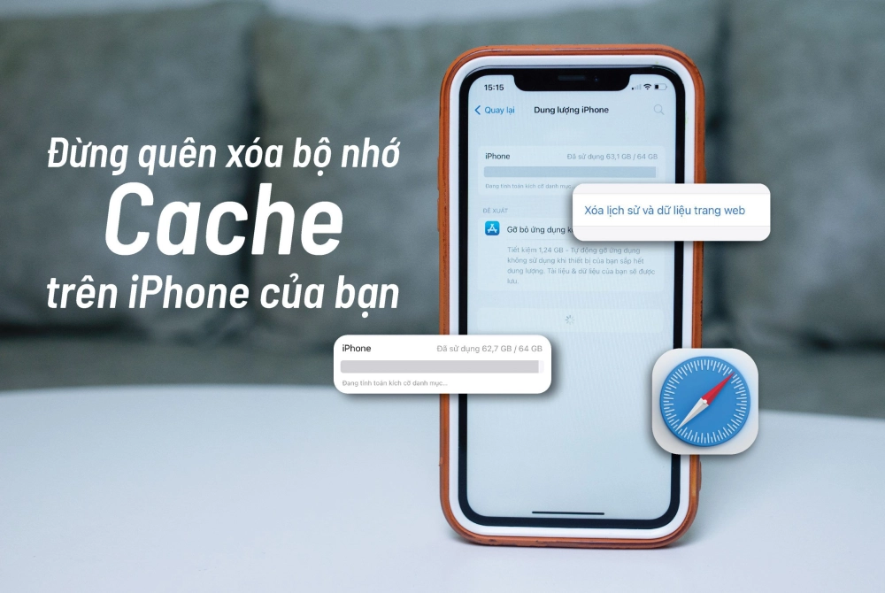 Xóa cache ứng dụng trên iPhone